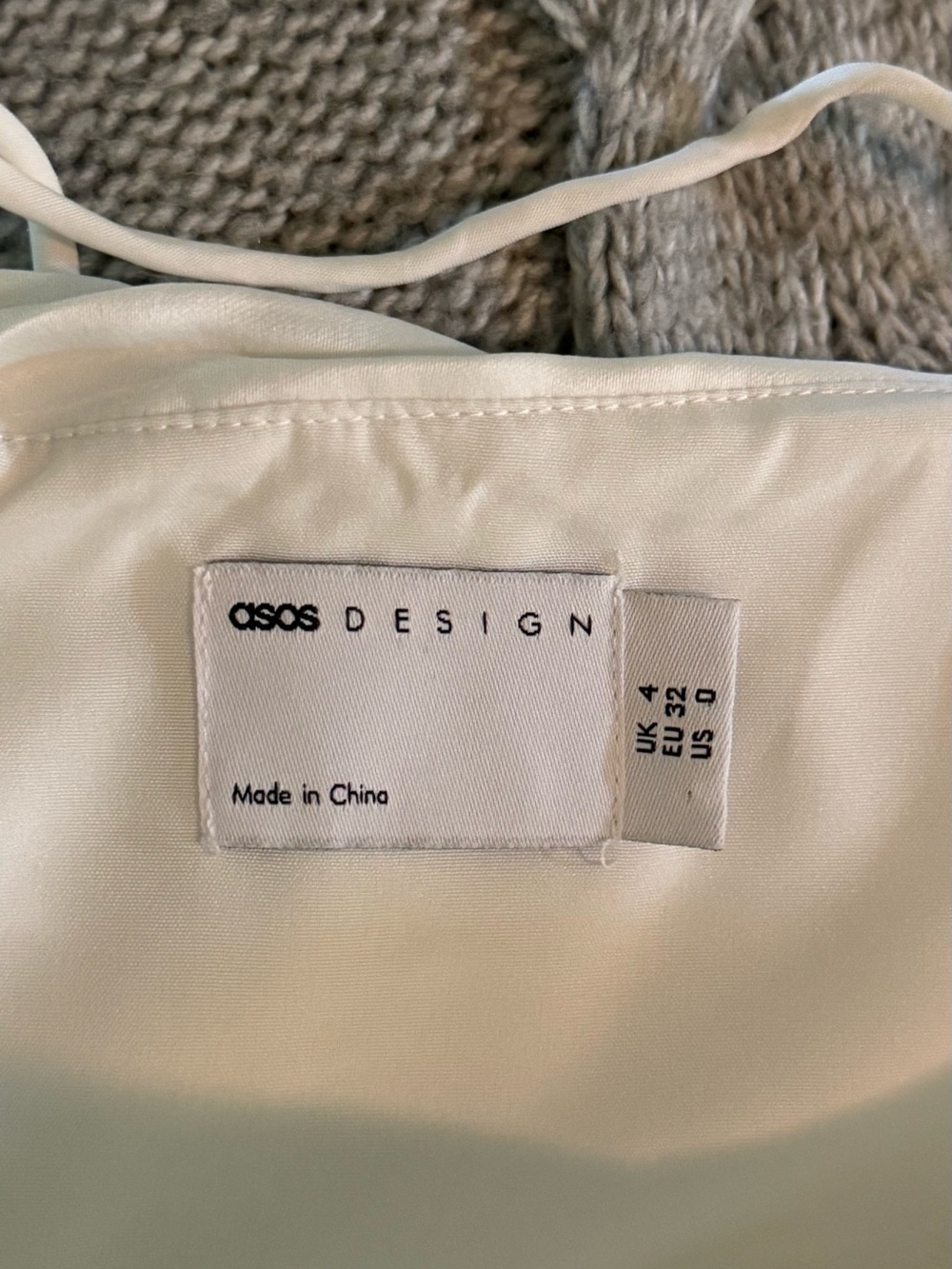 ASOS White Ruched Bodice Spaghetti-Strap Bridal Gown - Picture 6 of 6